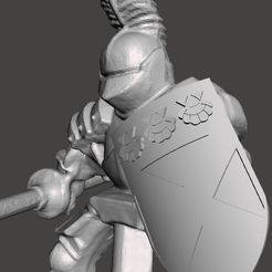 knight_lance_down_shield.png Free 3D file Imperial Army, knight with lowered lance, Tailboys shield・3D printable object to download