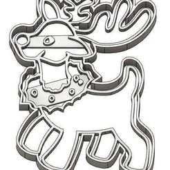 EMPORTE-PIECE RENNE 2.jpg Fichier STL 2 MOULES À BISCUIT NOËL - RENNE - ANGE - OURS - ANGE - PELUCHE - BOUGIE - CLOCHE - ANGE - PÈRE NOËL - BONHOMME DE NEIGE - SAPIN - BOULE DE NOËL - EMPORTE-PIÈCES - CADEAU - COOKIE CUTTER- COUPE BISCUIT- POCHOIR・Objet imprimable en 3D à télécharger