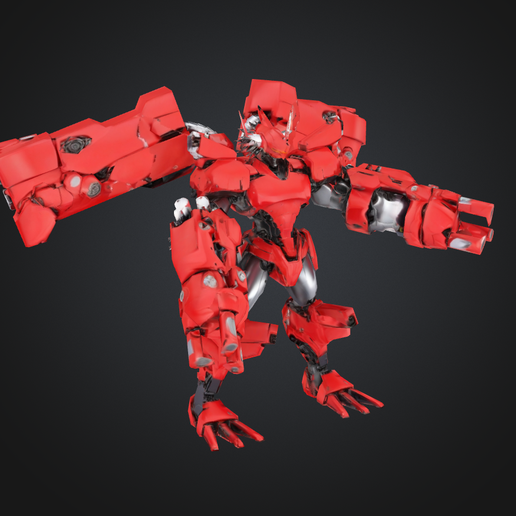 Blitzgreymon - digimon STL File for 3D printingCults