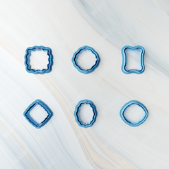 Borderline-cutter-3.png Archivo STL Borderline Bundle Set de 06 Cortadores de arcilla・Modelo para descargar y imprimir en 3D