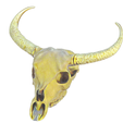 model-7.png Gold Horned animal skull no.2