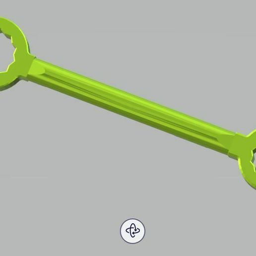 Ringschlüssel for Helmet, toilet paper holder - 3D model önizlemesi