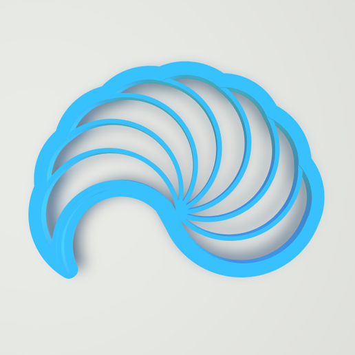 polymer clay cutter line art 4 size 3D model