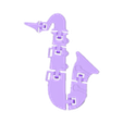 SAXOFON_FLEX_KEYCHAIN.stl FLEXI 3D SAXOPHONE - KEY CHAIN