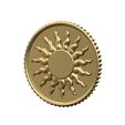 Sun-coin-00.jpg Sun relif coin 3D print model