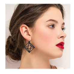 arete-cuadrado-cruzado.png STL file pack de aretes earrings・Model to download and 3D print
