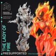 lady-of-fire.jpg Lady of Fire - Circus of Horrors - PRESUPPORTED - 32mm Scale