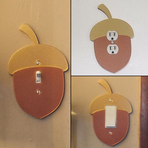 ACORN WALL PLATE COVES FOR AMS  (3pk) - 3D model önizlemesi