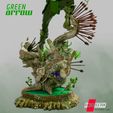 111920 B3DSERK - Green Arrow Color 06.jpg B3DSERK DC comics Green Arrow 3d Sculpture: STL tested & ready for printing