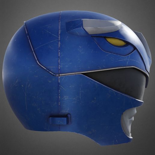 🪖 Power Rangers Mighty Morphin Blue Ranger Helmet for Cosplay・ STL File ...