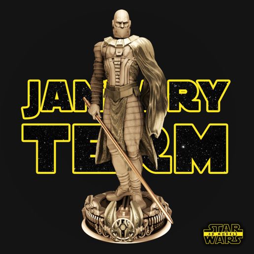 Darth Malak Sculpture - Star Wars 3D Models - Tested and Ready for 3D printing 3D model