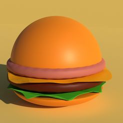 Hamburger.jpg Download STL file hamburger • 3D printer design, almuhyi