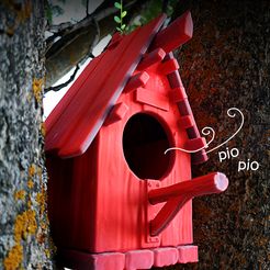 ITs }ReOXy NORADHARAY asita de p gC 4 Fichier STL Maison d'oiseau-MO・Modèle imprimable en 3D à télécharger