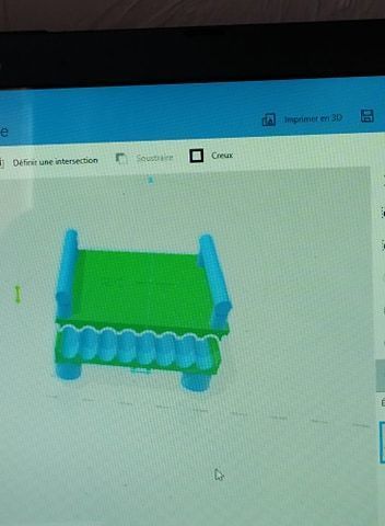 20mm fishing boilies table - 3D model önizlemesi