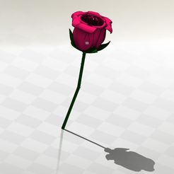preview9.jpg Download free OBJ file realistic rose • 3D printing model, yash168
