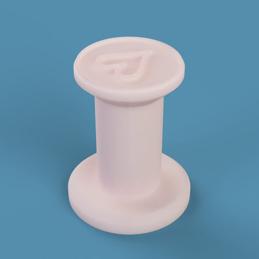 Heart Seal Stamp 3D model