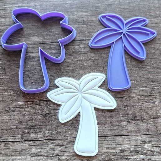 Summer themed cookie cutter and stamp 05