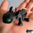 Chimuelo-toothless-desdentao-6.jpg TOOTHLESS FLEXI ARTICULATED (3mf included) Multicolor