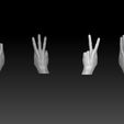 4X6.jpg HAND SIGN LANGUAGE ALPHABET U V W X