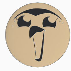 Screen-Shot-2023-05-10-at-1.56.35-PM.png Fichier STL La maison des hiboux Hootie Visage heureux/excité・Modèle à télécharger et à imprimer en 3D