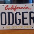 20260731_124925.jpg Decorative Vanity License Plates - California - MLB - LOS ANGELES DODGERS