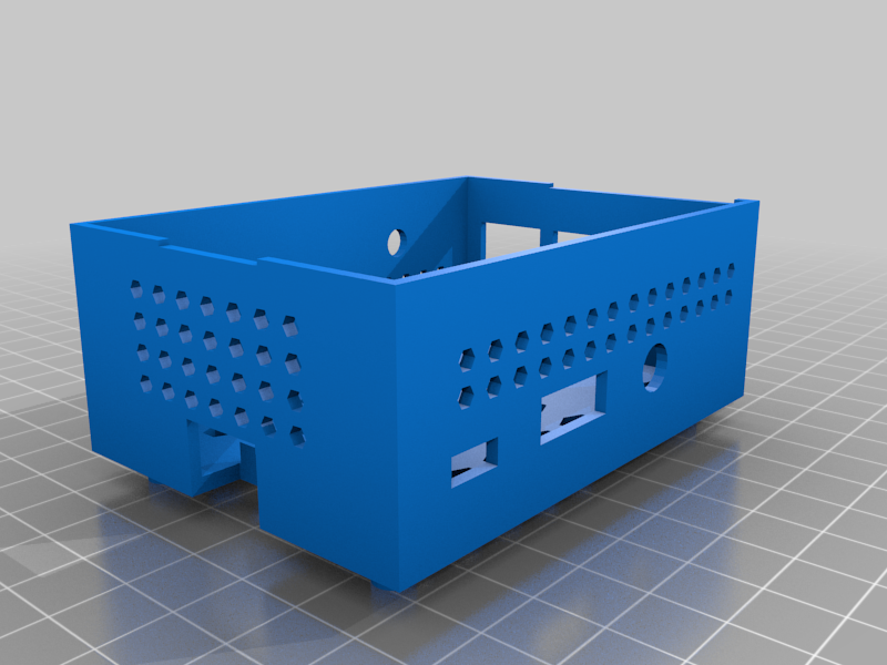 Download free STL file Octoprint Raspberry Pi Case with Screen, vents ...