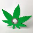IMG_6194.jpg weed leaf Keychain Spinner