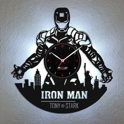 HOD-01-1.jpg Fichier STL Iron man - horloge murale・Design pour impression 3D à télécharger
