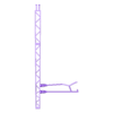 H0 Catenery pole A08 (pulling) - file4Print(1).stl [Escala ZM H0] Conjunto de pólos básicos de catenária Tipo:A01-A08 FDM
