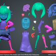 6.png STL file Anya and Pochita (Fanart)・3D printing model to download