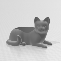 Captura-de-pantalla-10.png 3MF file Cat Pot・3D printable design to download