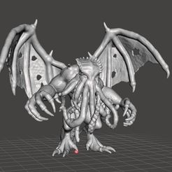 cthulhufigure1.jpg STL file CTHULHU MONSTER MINIATURE FIGURE FOR FANTASY GAMES DnD・3D printing idea to download