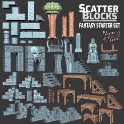 f03064af-45e3-4dc5-b9e1-ef0f247d5189.jpg Fichier 3D gratuit ScatterBlocks : Fantasy Starter Set・Objet pour imprimante 3D à télécharger