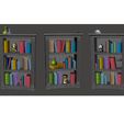 bookcase2.JPG Free STL file Mansions of Madness - Bookshelf / Bookcase - 28mm・3D printer design to download, BigMrTong