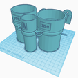 Bath Glasses_Vasos Baño (4).png Download free STL file Bathroom set • Object to 3D print, jankitokarczew