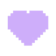 Base - Regular - Single Heart With Base.stl 8-Bit Heart Clicker Fidget Toy / Keychain / Set