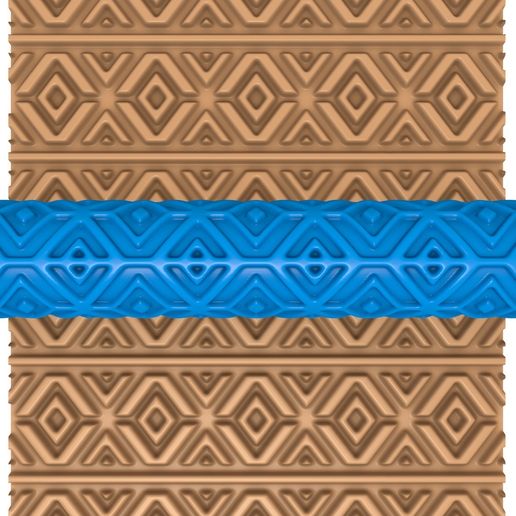 865656.jpg Rouleau d'argile à motifs grecs / rouleau de poterie / rouleau d'argile à motifs aztèques / imprimeur de motifs ethniques