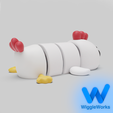 3.png Flexi Articulated Chicken (+Keychain)