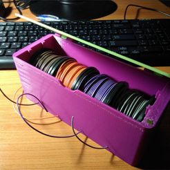 IMG_20170101_075006.jpg Free STL file Wire Dispenser Box V.1・3D print design to download