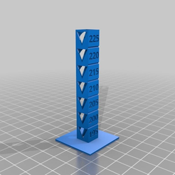 0e589a0e5800181fa882fb1373bb1c72.png Fichier STL gratuit Tour d'étalonnage de la température 195-225・Objet imprimable en 3D à télécharger