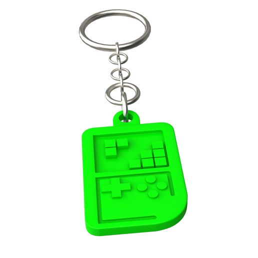 Retro Game Console Keychain