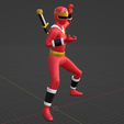 4.png Red Aquitian Ranger - Mighty Morphin Alien Rangers