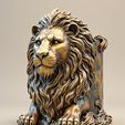 aslan1-1.jpg Lion-Headed Pen Holder.
