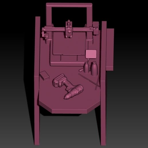 04.jpg Set d'établi1 /24 & 1/18 Echelle imprimable en 3D - Garage Diorama Kit