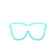 1.png Sunglasses Cookie Cutters | STL Files