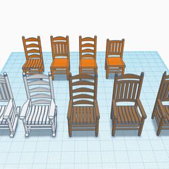 Chair-Pic.png STL file Country Chair Collection・3D printer model to download
