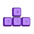 g20_wasd.stl KeyV2: Parametric Mechanical Keycap Library