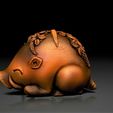 Bean-Pig_SideB.jpg coffeebean pig sculpture -3d print model
