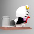 untitled.150.jpg Bad Hello Kitty hitting garbage cans 3D print model
