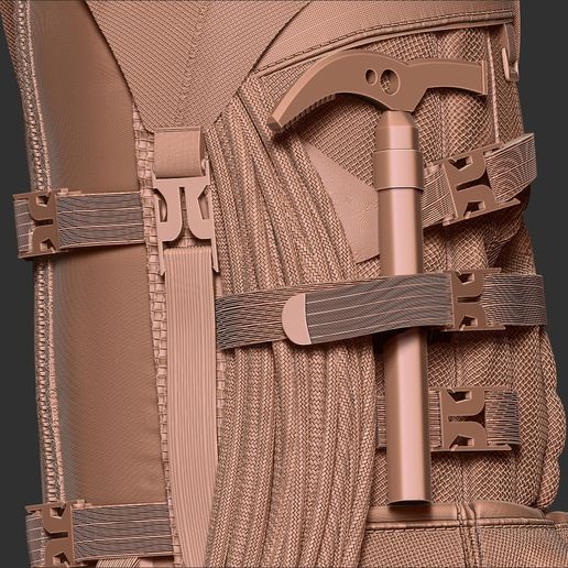 17.jpg Klettern Übung Rucksack 3D-Druck Modell